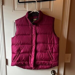 Cabela's Premier Northern Goose Down Vest in Deep Red